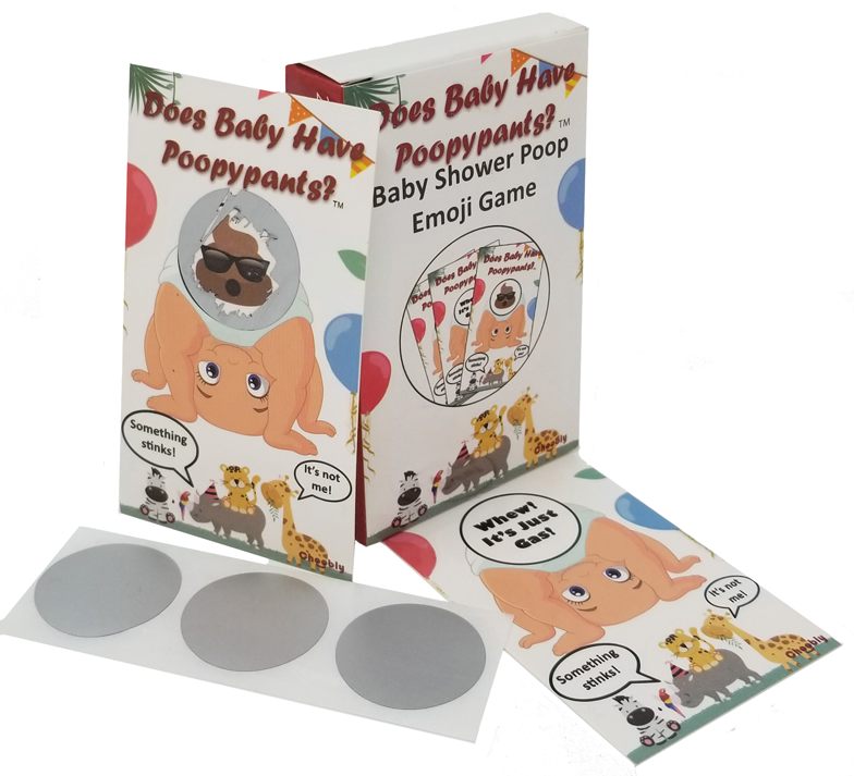 Choobly Baby Shower Poop Emoji Scratch Off Game